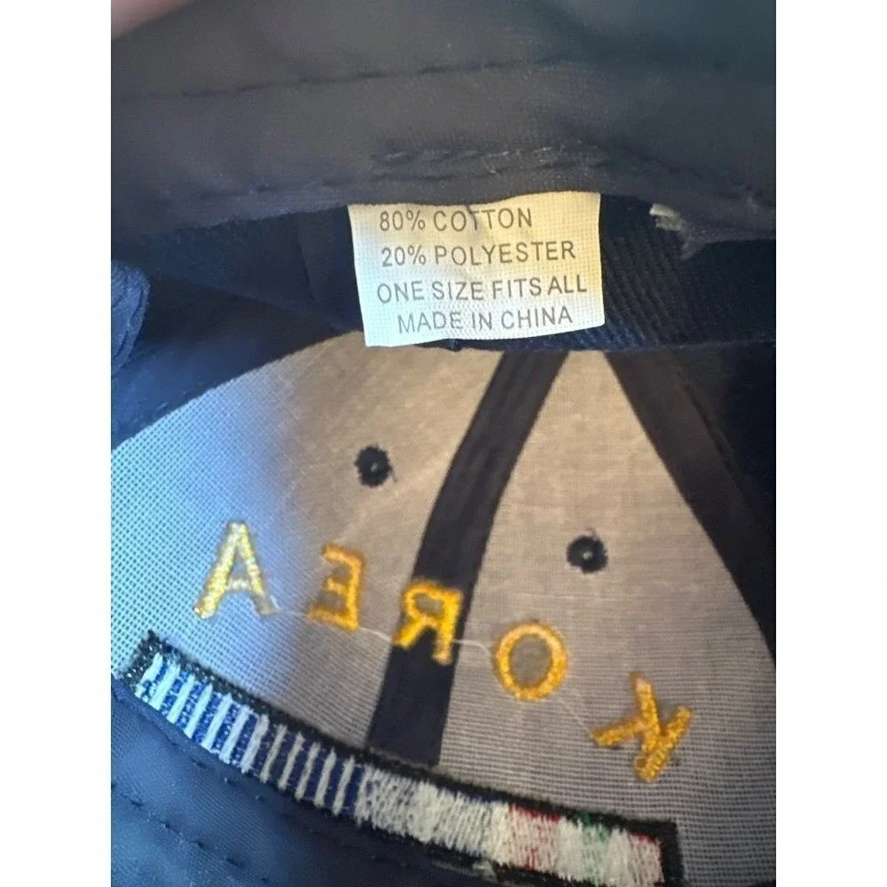 Korea Veteran Blue Hat Cap Adjustable‎